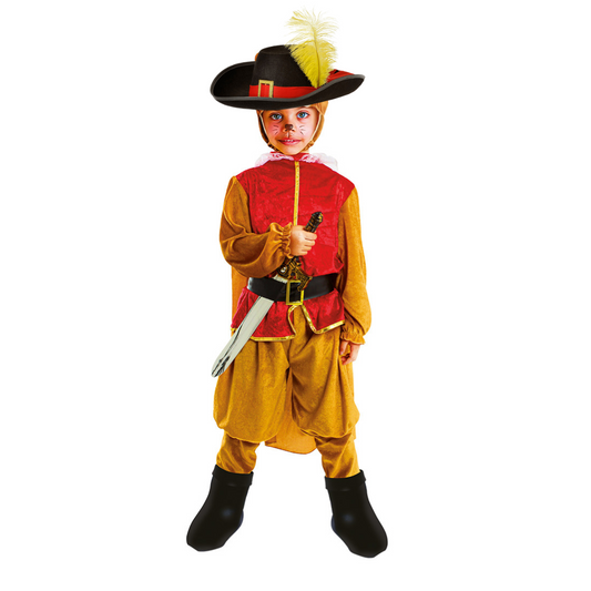 Disfraz Gato Con Botas + Sombrero Personaje Cuento Niño