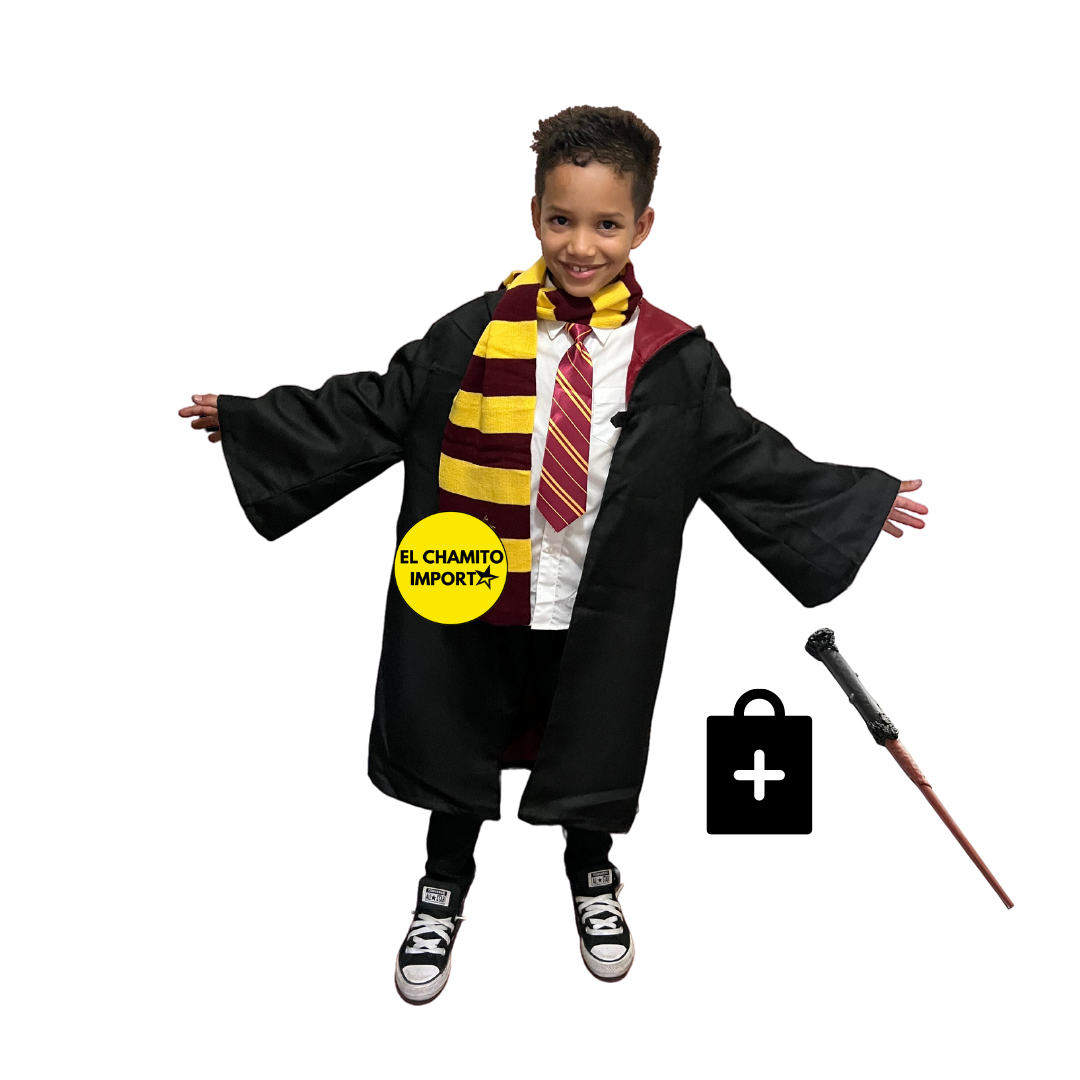 Capa Corbata Bufanda De Harry Potter Disfraz Cosplay Ninos