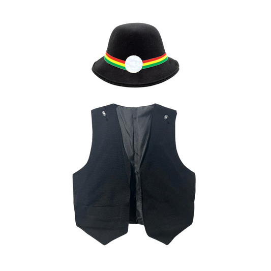 Nortino Vestimenta Para Niño Chaleco + Sombrero