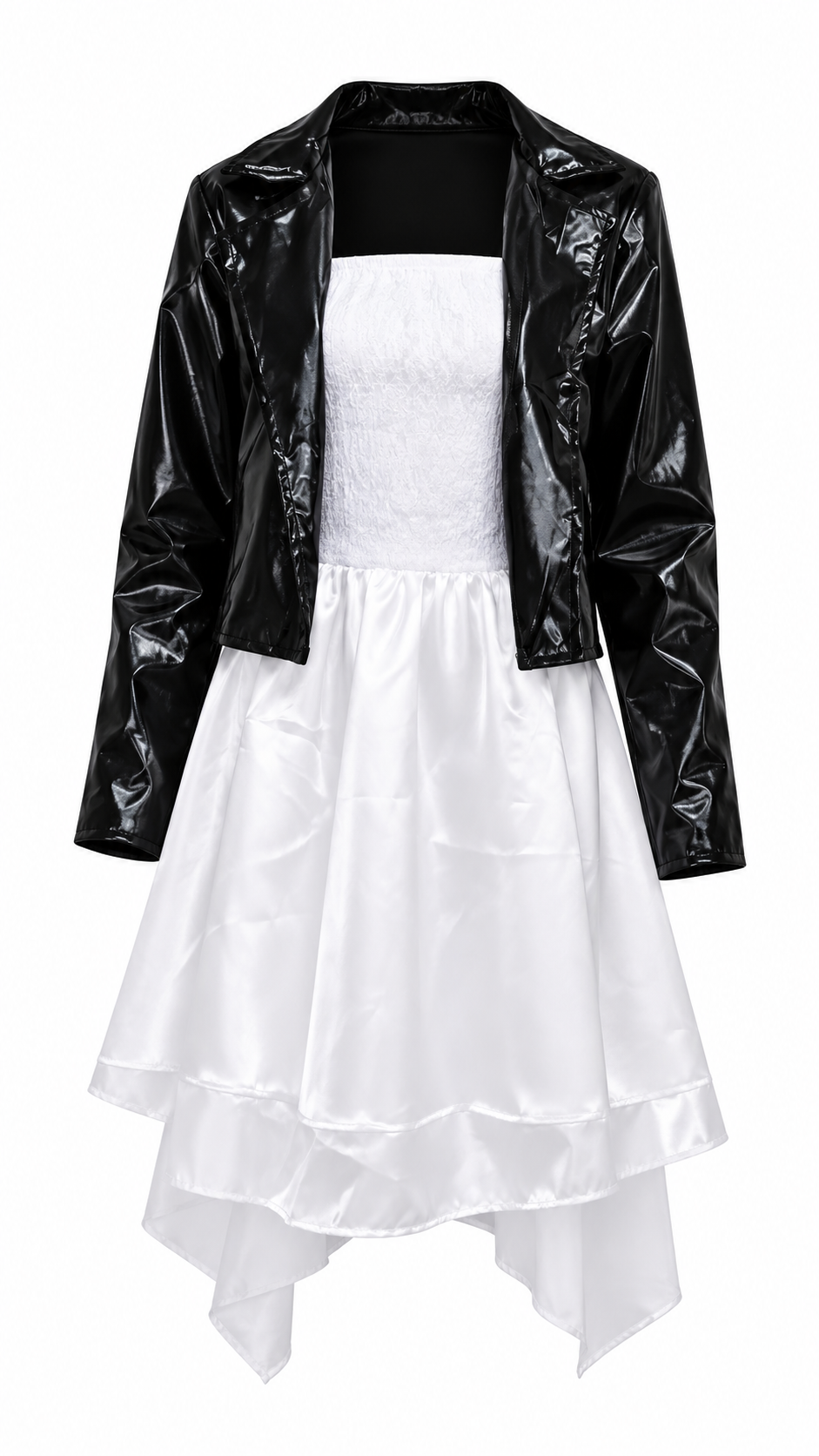 Disfraz Novia De Chucky Tiffany Niña Negro /blancg 3-4