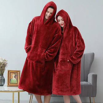 Maxi Poleron Felpa Capucha Extra Larga