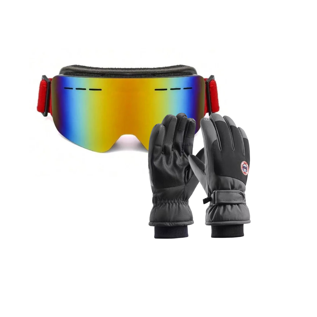 Antiparra Lentes De Nieve Adultos Ski /snowboard+guantes