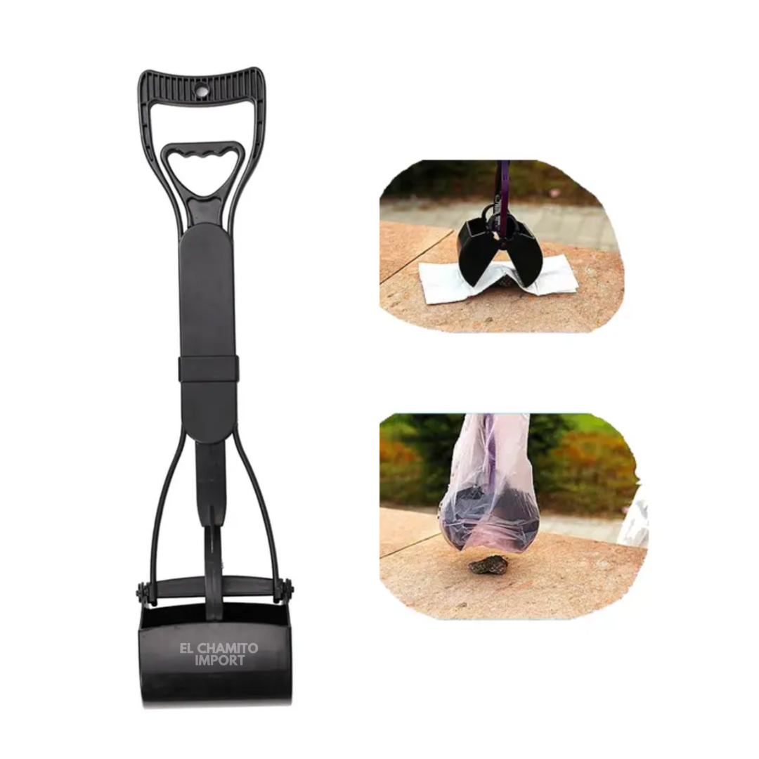 Recolector Pala De Heces Larga Plegable Para Mascotas