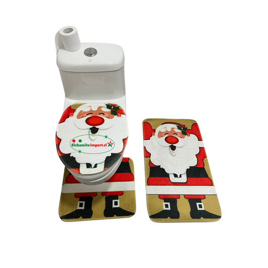 Juego Decorativo Baño Navidad