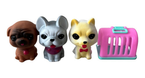 Figura De Perros Cachorros Juguete Miniaturas Para Niños C