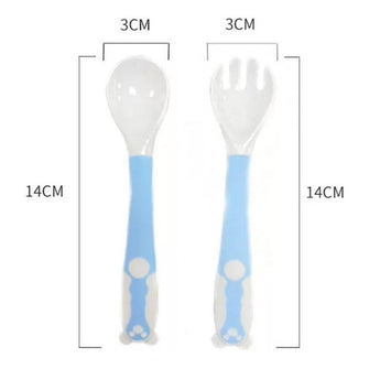 Juego Cuchara Tenedor Flexibles Bebes