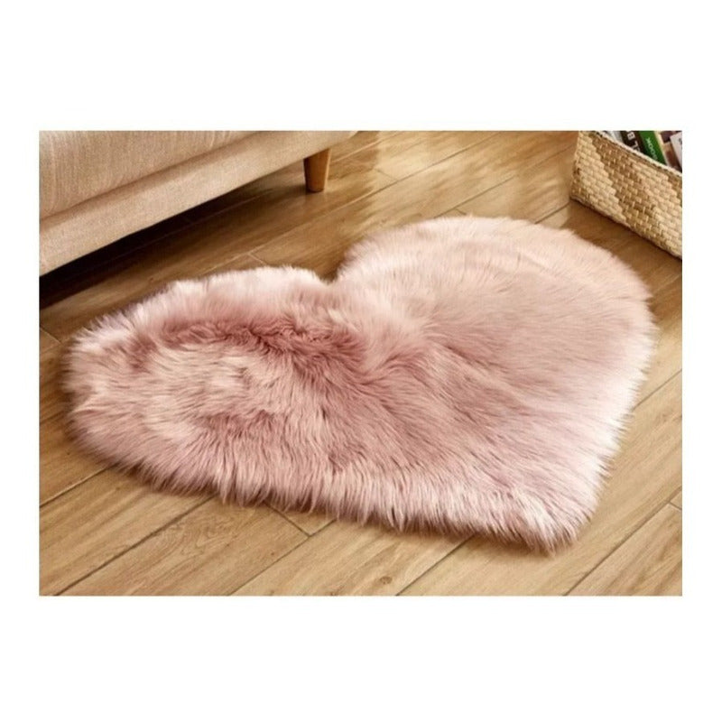 Alfombra Decorativa Baja Cama - Corazón