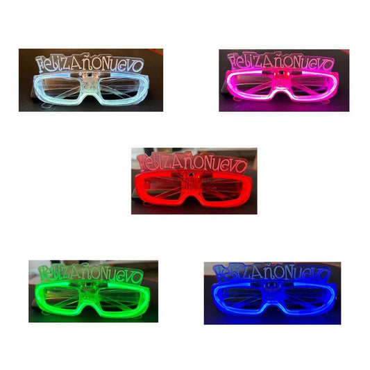 Pack 5 Lentes Led Fin De Año 2023