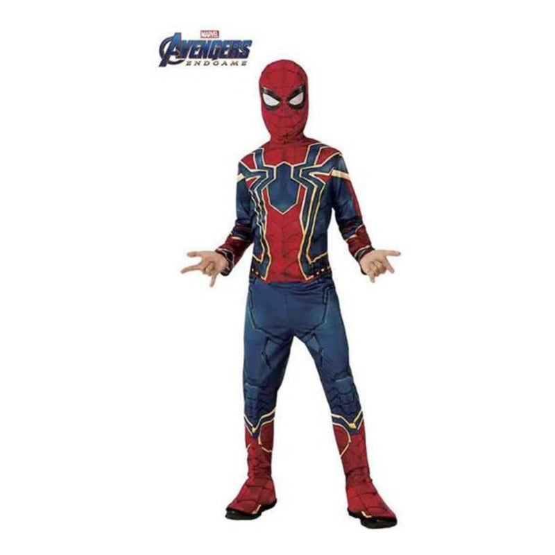 Spiderman Disfraz Niño Iron Spider Avengers Endgame Con Musculos Rojo-azul-dorado
