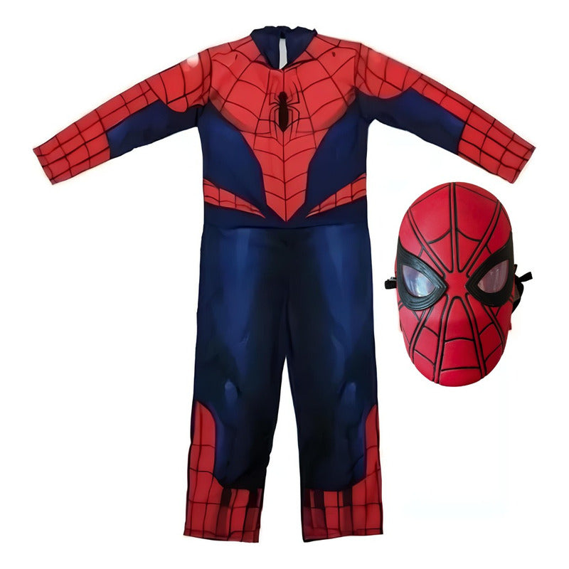 Spiderman Disfraz Niño Con Músculos Y Máscara