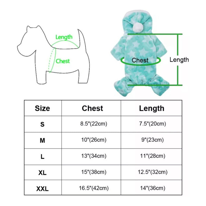 Pijama -polerón Ropa  Mascotas Perros