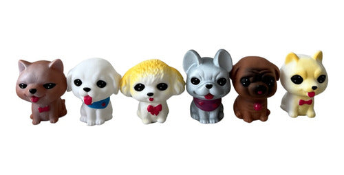 Figura De Perros Cachorros Juguete Miniaturas Para Niños C