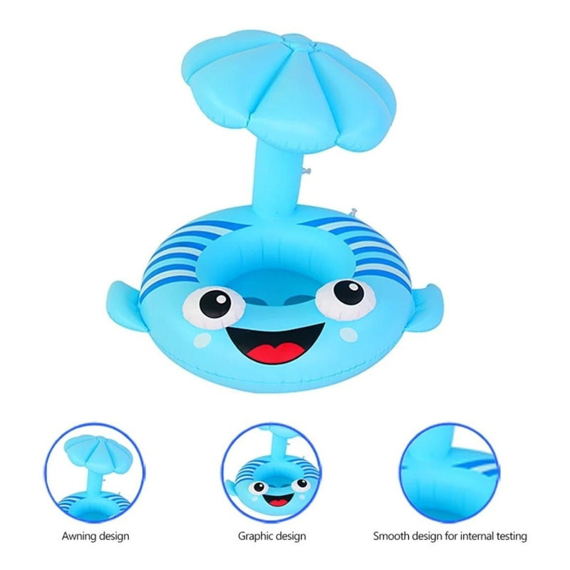 Flotador  Asiento Inflable Sombrilla Bebes