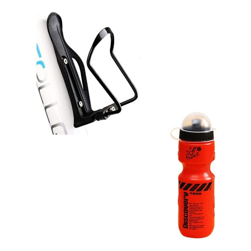 Pack Soporte Botella Bicicleta + Botella Discovery