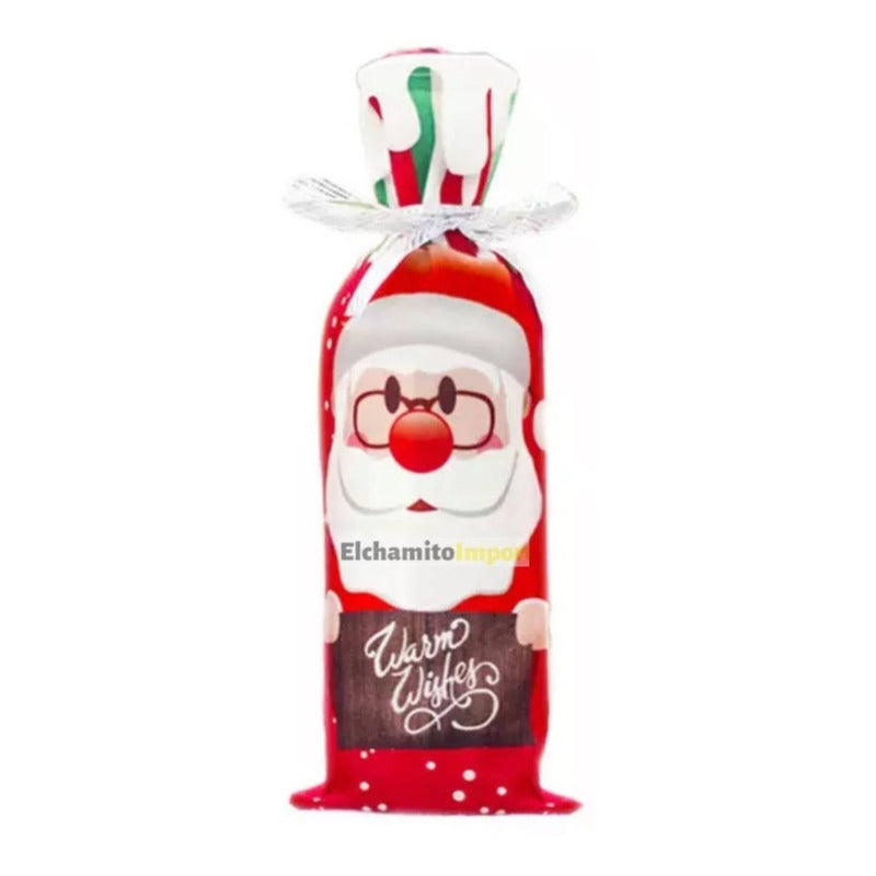 Funda Decorativa Navideña Para Botellas Vino