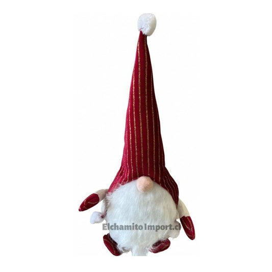Mono Navideño Muñeco Gnomo Con Luz 40cm