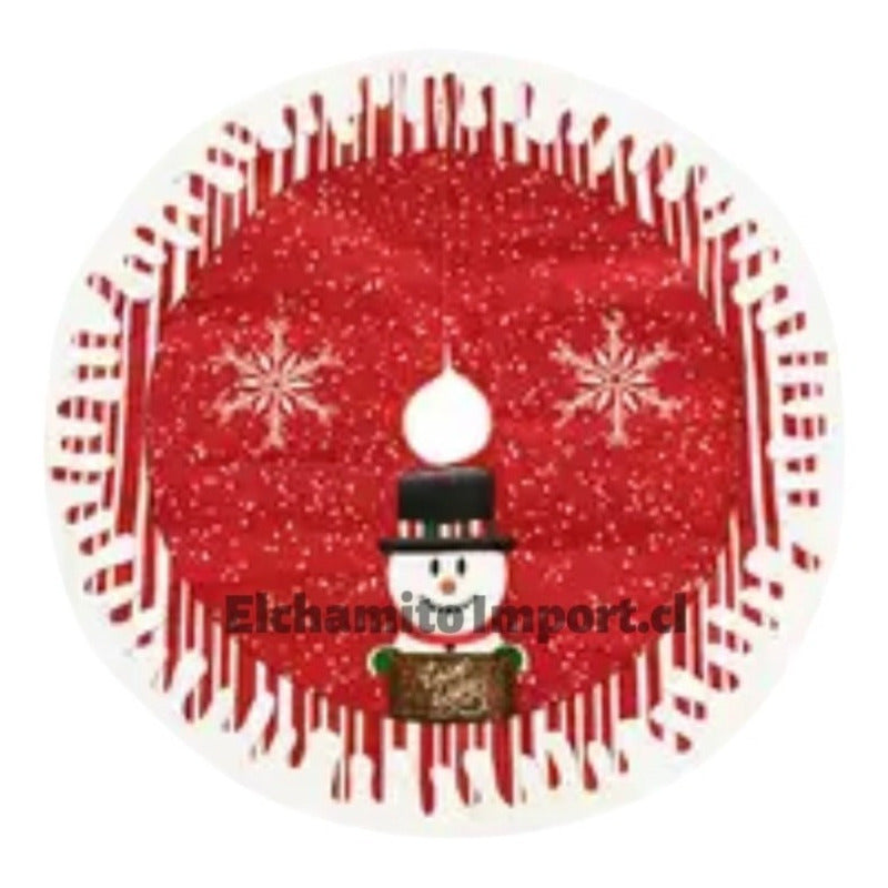 Faldon Pie De Arbol Santa/reno/mono De Nieve