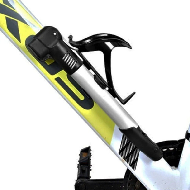Bombin Mano Portatil Bicicleta Noble Válvula Mtb/ Ruta Plateado