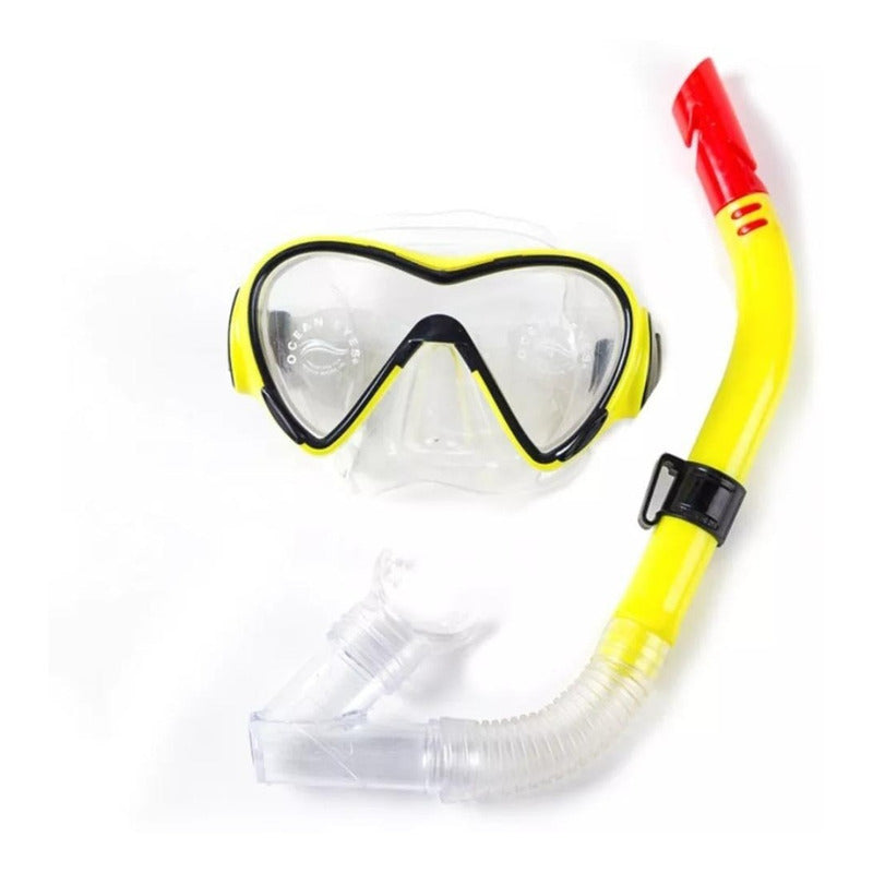 Mascara De Buceó + Snorkel Niños