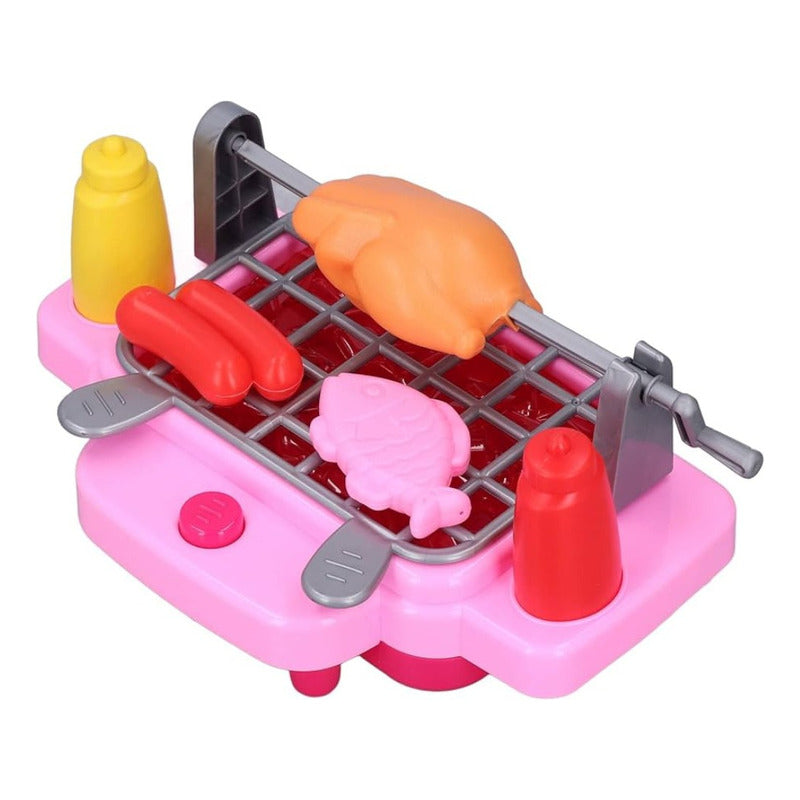 Cocina Juguete Barbacoa Asado Niño Niña Parrilla Sonido Luz