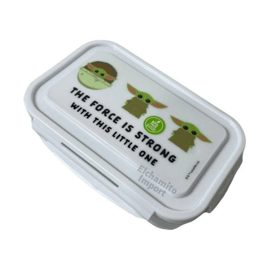 Hermetico Rectangular 700ml Star Wars Baby Yoda Violeta Oscuro