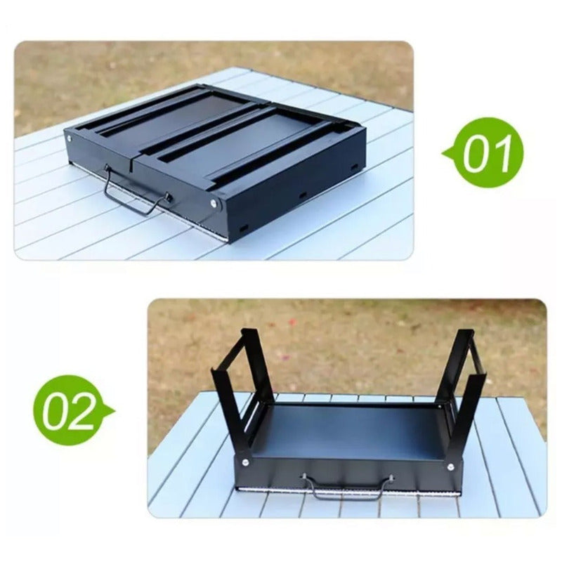 Barbacoa Mini Parrillera Asados Portatl Negro