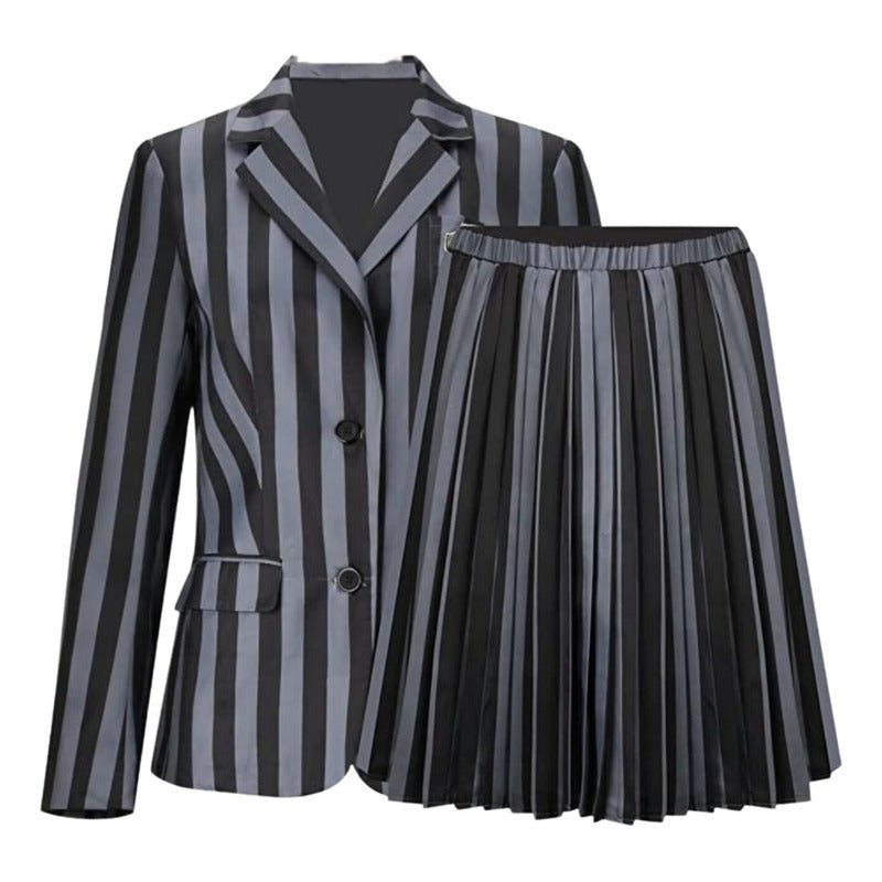 Disfraz Merlina Escuela Juvenil Mujer Cosplay