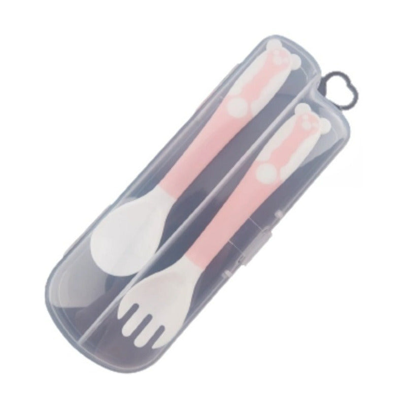 Juego Cuchara Tenedor Flexibles Bebes