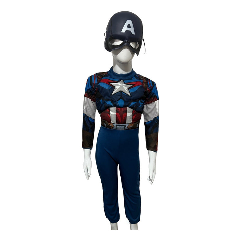 Disfraz Niño Super Heroes Avengers Marvel Con Musculos