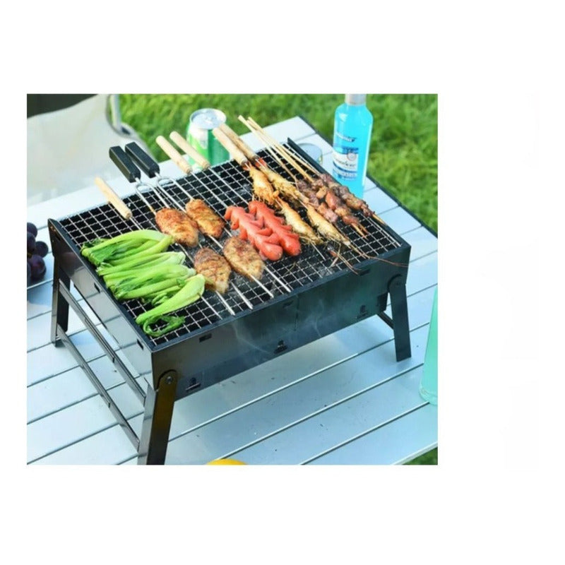 Barbacoa Mini Parrillera Asados Portatl Negro