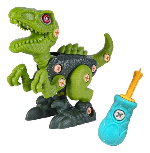 Dinosaurio Armable De Juguete Incluye Herramienta