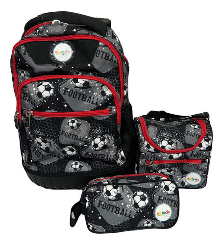 Pack Mochila Trolley + Lonchera + Estuche / Niños/ Ekizde