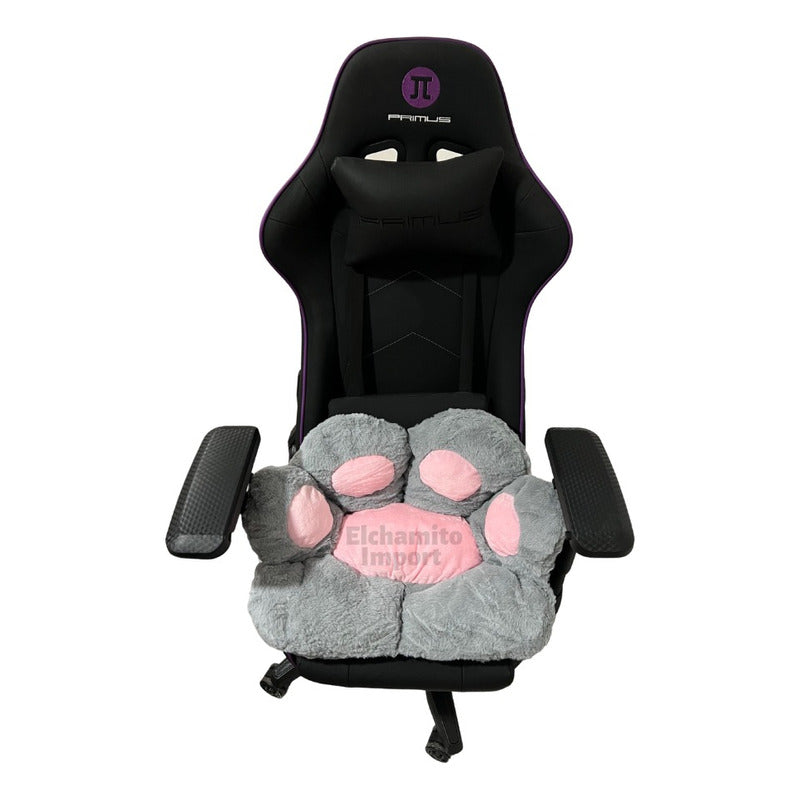 Cojín Para Silla Asiento Peluche Garrita Gato Mueble Mascota