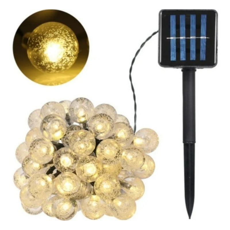 Luces Decorativas Solares Navideñas 5metros