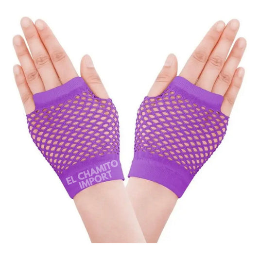 Guantes De Red Malla Sin Dedos Cortos