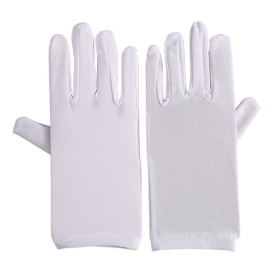 Guantes Cortos Para Desfiles, Ceremonias, Cosplay, Disfraz