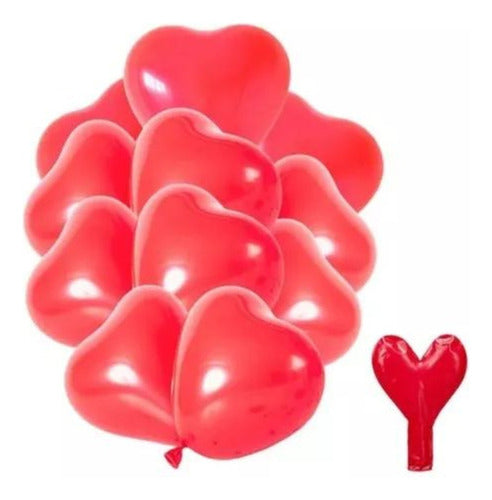 Pack 12 Uds Globos Decorativos De Látex Con Forma De Corazón