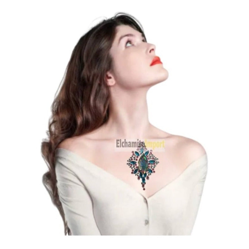 Face Sticker Para Pecho/ Espalda / Gemas Glitter Led