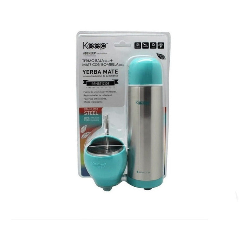 Set De Mate + Termo Bala Mate Keep