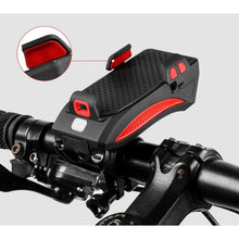 Luz De Bicicleta Recargable 4 En 1 Con Soporte Celu