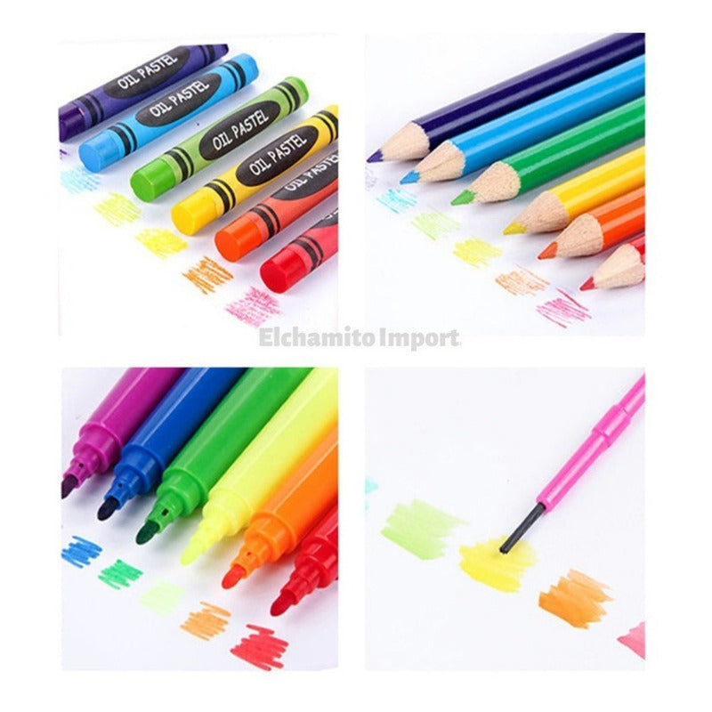 Kit De Arte Para Dibujar Niños Set Artistico Infantil