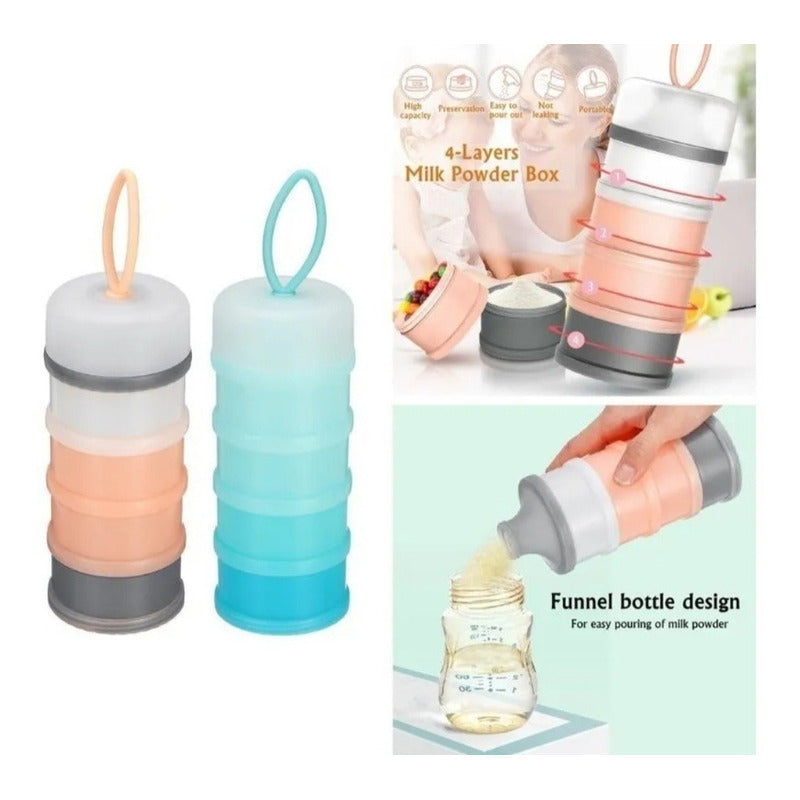 Dispensador Leche Cereales 4 Niveles Dosificador Bebes