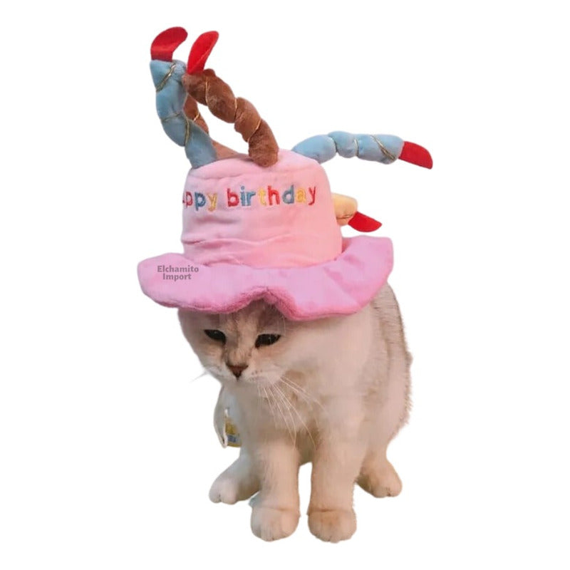Gorro Cumpleaños Feliz Mascotas Perro Gato