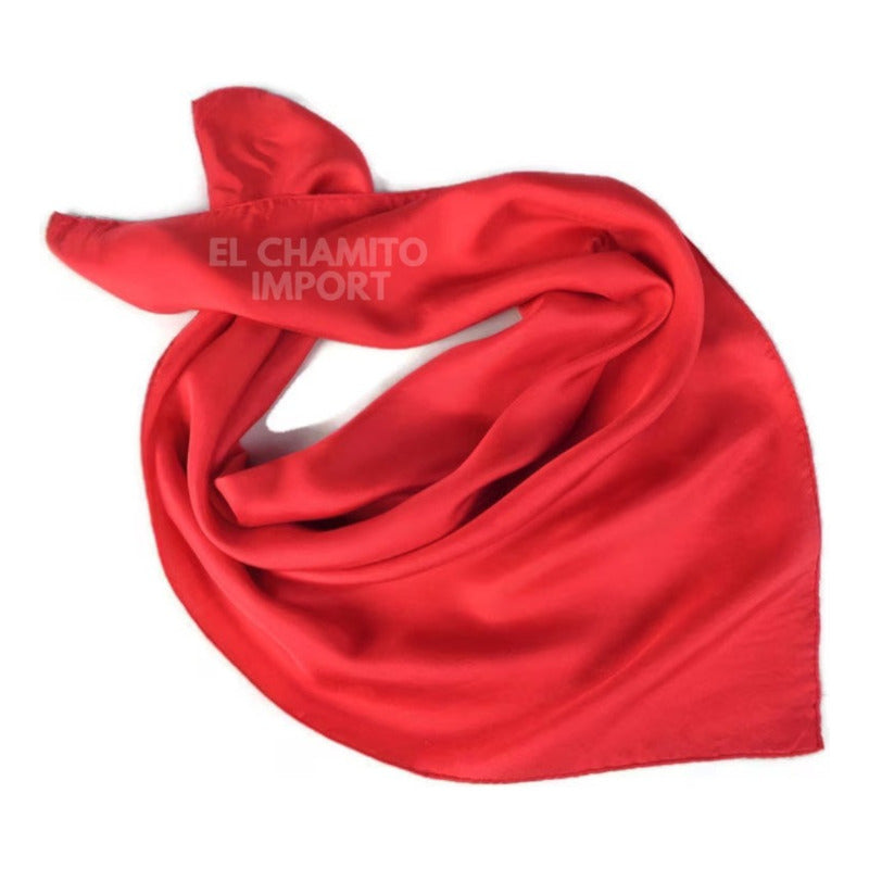 Pañuelo 50 X 50 Tipo Seda Elegante Accesorio Varios Diseños
