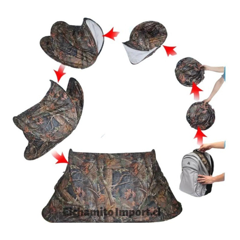 Carpa Individual/tienda De Parasol Protección Solar Refugio Camuflaje