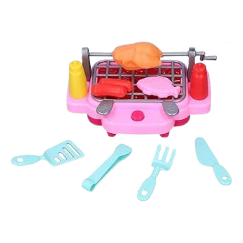 Cocina Juguete Barbacoa Asado Niño Niña Parrilla Sonido Luz
