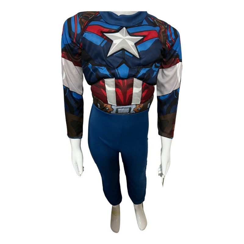 Disfraz Niño Super Heroes Avengers Marvel Con Musculos