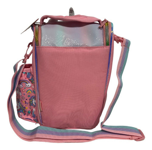 Lonchera Termica Con Bolsillo Para Botella Lonchera Escolar
