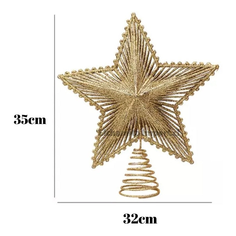 Estrella Para Arbol Navidad 35 Cm