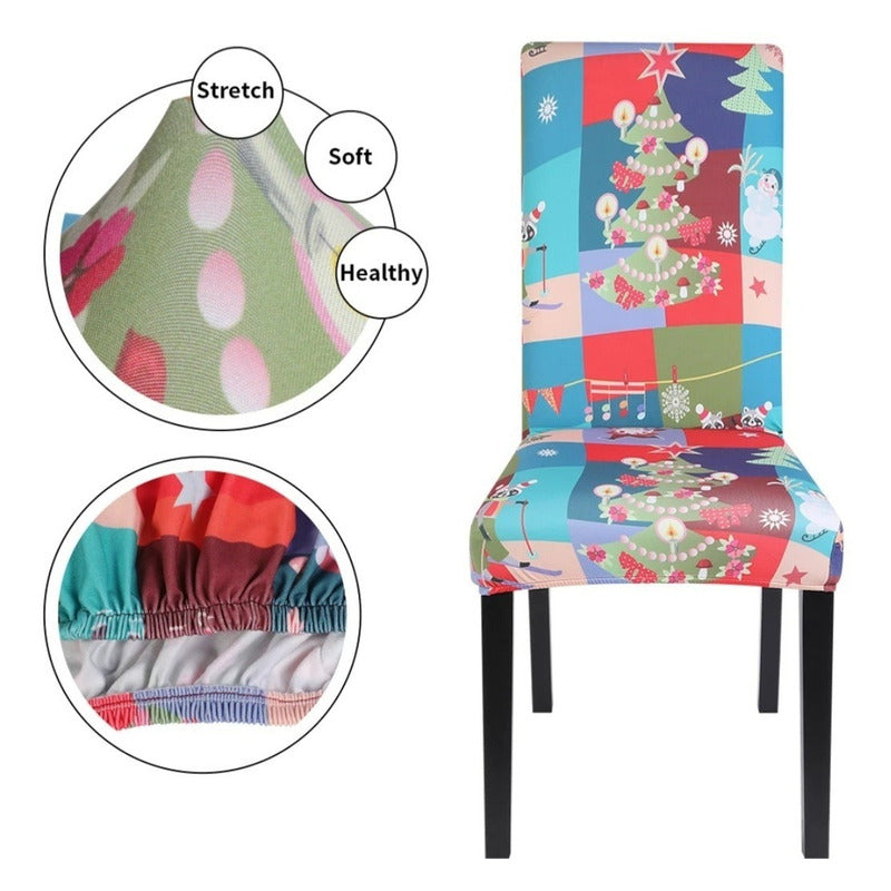 Funda Silla Comedor Navideña
